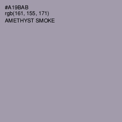 #A19BAB - Amethyst Smoke Color Image